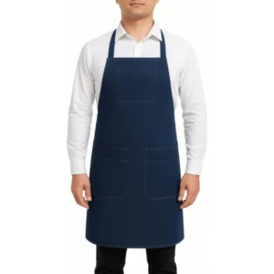 Indigo Chef Apron Cotton For Cooking, BBQ & Baking Kitchen Wear