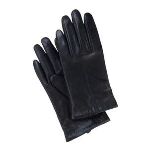 Premium Black Genuine Leather Gloves Ladies Winter Driving Formal Gloves